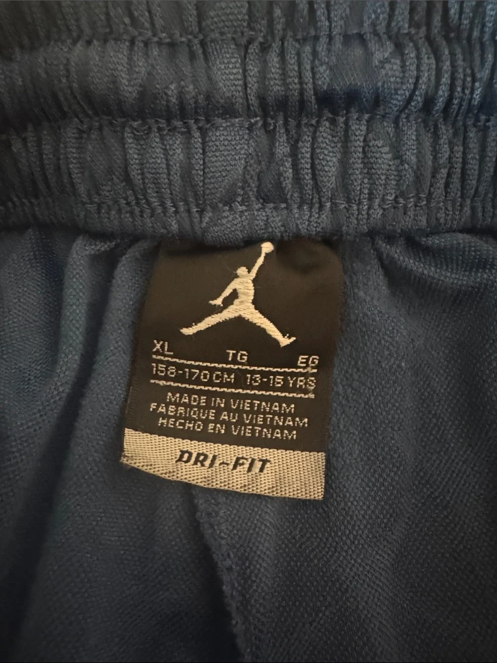 Nike Navy and White Boys Basketball Shorts